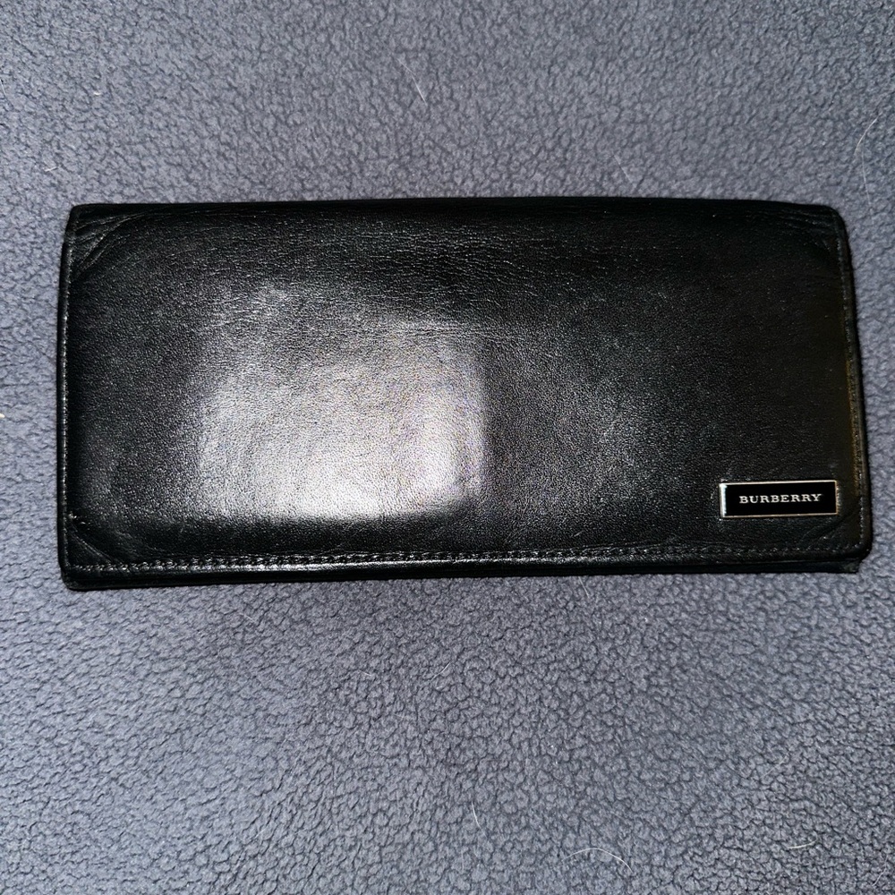 Burberry Black Leather Card Holder